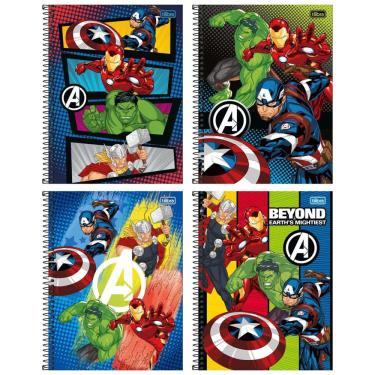 CADERNO C.D. 10X1 AVENGERS